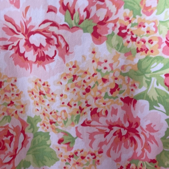 LANZ OF SALZBURG 100% COTTON FLORAL PRINT STRAP MIDI DRESS w / POCKETS SZ 1X - Picture 6 of 10